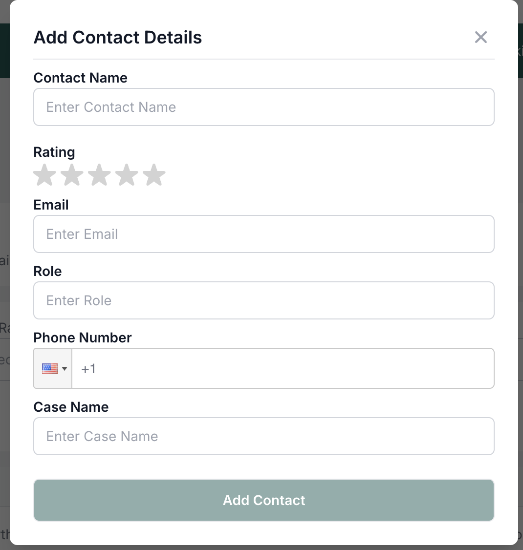 Add Contact Details