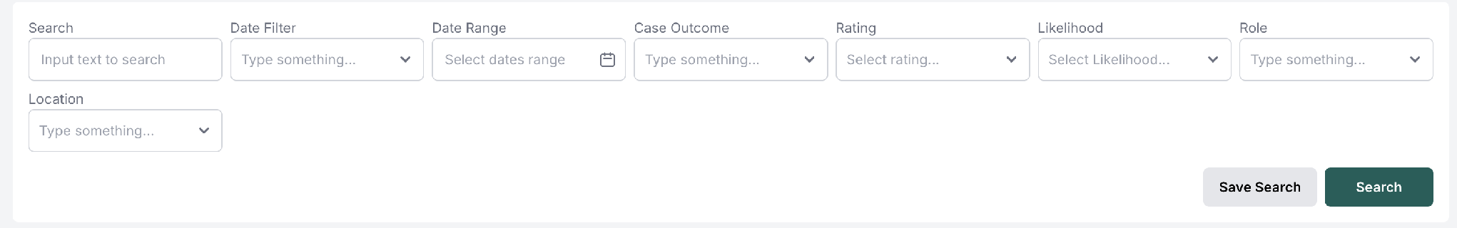 Search and filter the CRM lead list