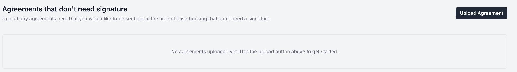 Agreements that don't need signature