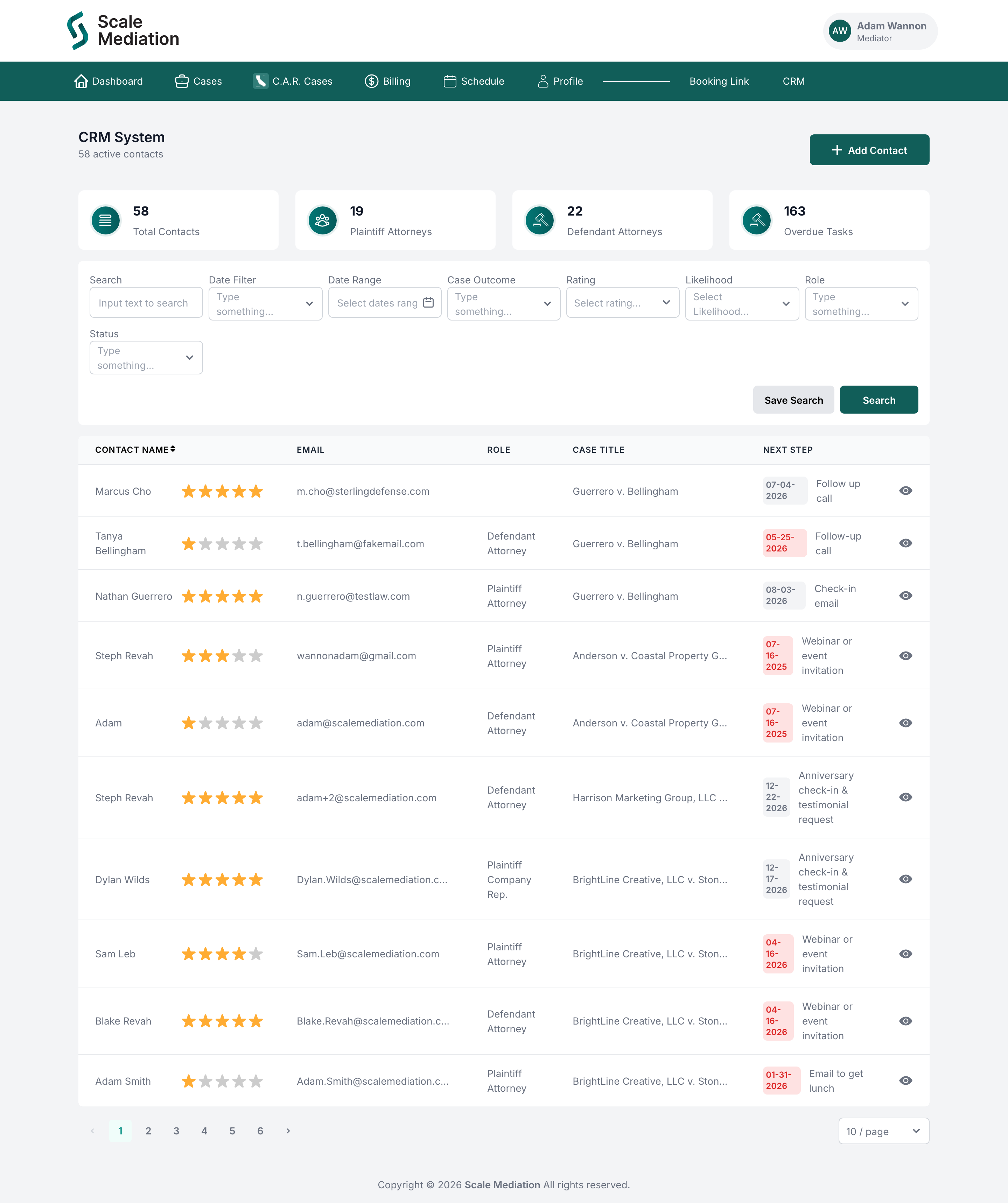 CRM contacts