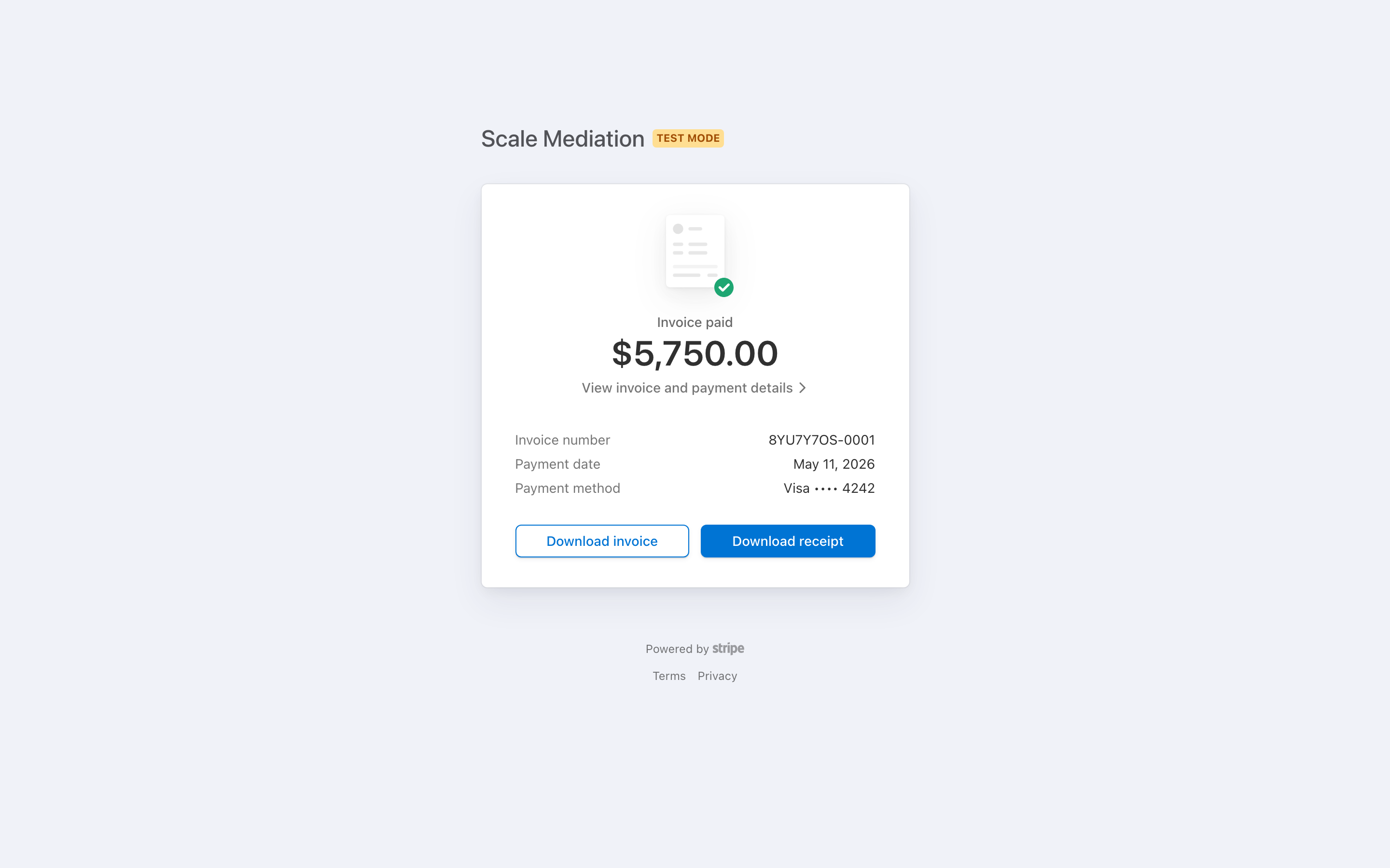 Invoice detail