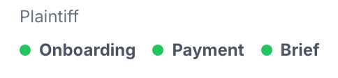 Status indicators